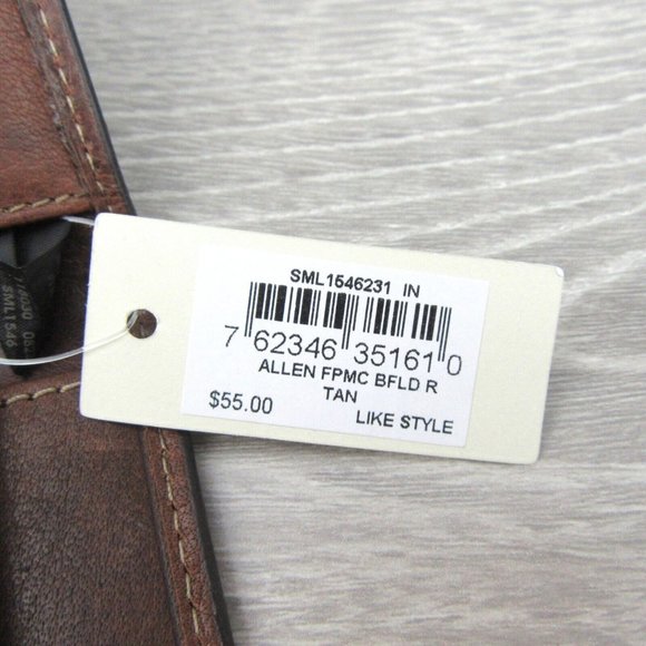 Fossil Allen RFID Magnetic Front Pocket Bifold Moneyclip Mens Wallet Brown NEW - Picture 10 of 11